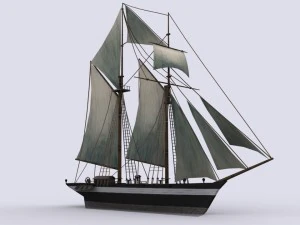escuna Modelo 3D