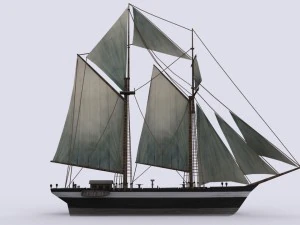 escuna Modelo 3D