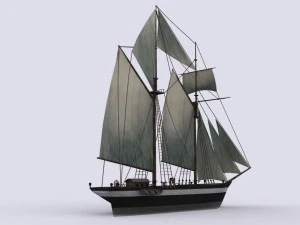 escuna Modelo 3D