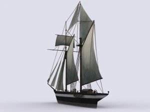 escuna Modelo 3D