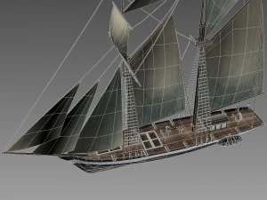 escuna Modelo 3D