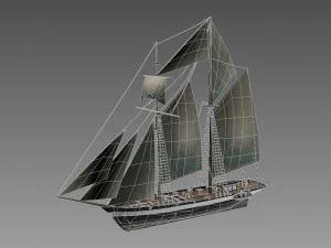 escuna Modelo 3D