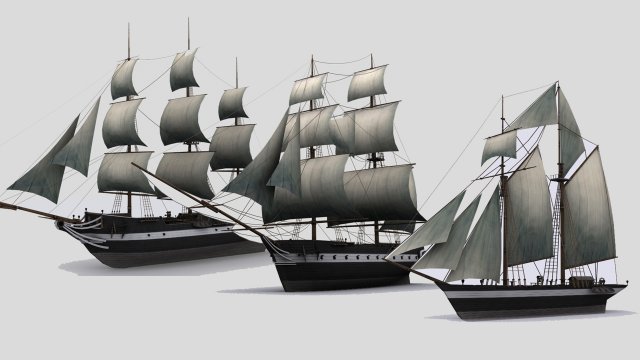 sailboats Modelo 3D .c4d .max .obj .3ds .fbx .stl .blend 