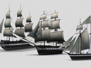 sailboats 3D Model