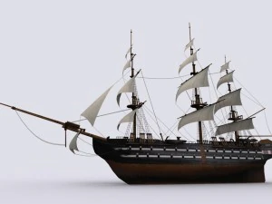 sailing warship 3D Model