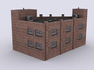 industrial building 3D Model