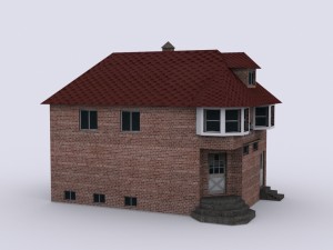 brick house Modèle 3D