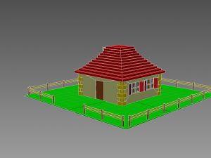hous Modèle 3D