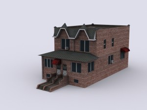 brick house Modelo 3D