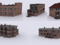 five brick houses Modelo 3D