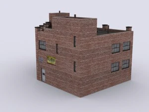 five brick houses 3D Model