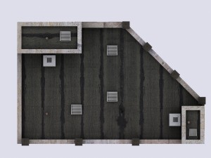 five brick houses Model 3D