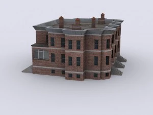five brick houses 3D Model