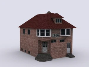 five brick houses 3D Model