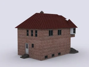five brick houses 3D Model
