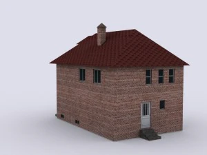five brick houses 3D Model