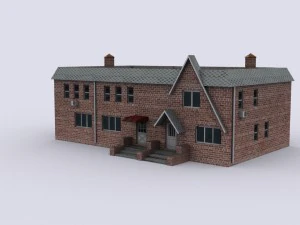 five brick houses 3D Model