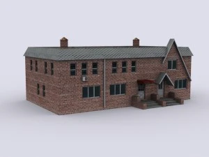 five brick houses 3D Model