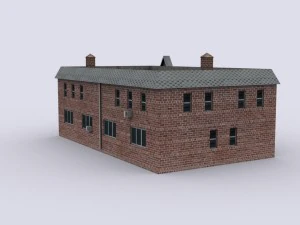 five brick houses 3D Model