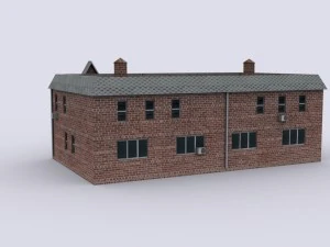 five brick houses 3D Model