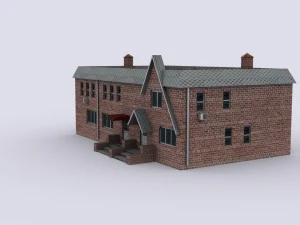 five brick houses 3D Model
