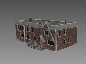 five brick houses 3D Model