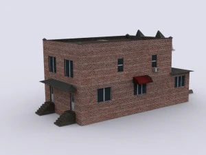 five brick houses 3D Model