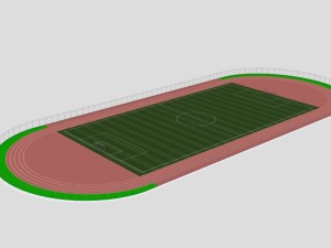 football field 3Dモデル