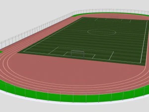campo de futebol Modelo 3D