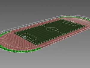 campo de futebol Modelo 3D