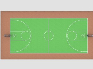 basketball field 3D 모델