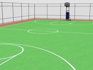basketball field 3D 모델