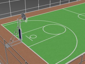basketball field 3D 모델