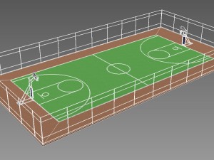basketball field 3D 모델