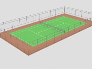 tenesny court Modèle 3D