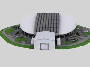 stadium fisht Model 3D