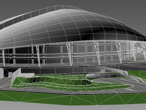 stadium fisht Model 3D