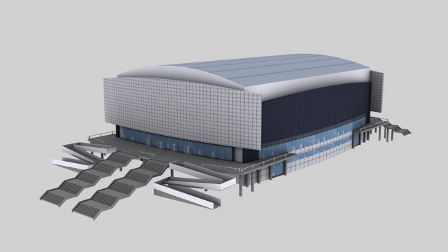 stadium curling center 3D Model .c4d .max .obj .3ds .fbx .stl .blend 