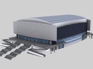 stadium curling center 3D Модель