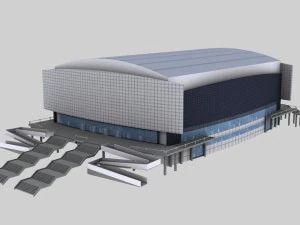 stadium curling center 3D Model