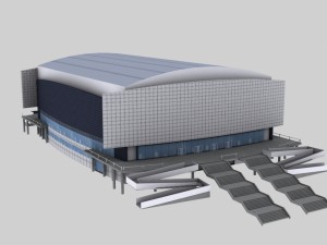 stadium curling center 3D Model