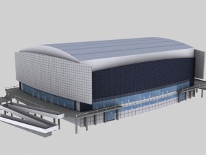 stadium curling center 3D Model
