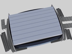 stadium curling center 3D Model