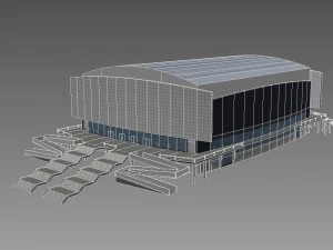 stadium curling center 3D Model