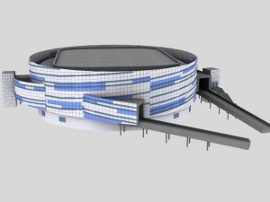 five stadiums 3D Model