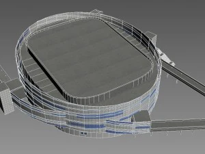 five stadiums 3D Model