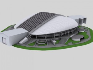 five stadiums 3D Model
