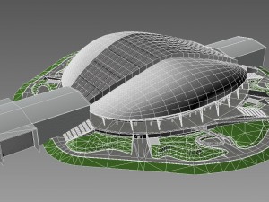 five stadiums 3D Model