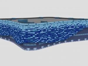 five stadiums 3D Model