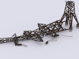 electric pole Modello 3D